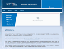 Tablet Screenshot of lincolnsurveying.com